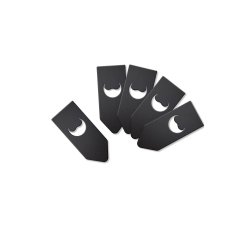 Targhette per bottiglia - 6,5 x 16 cm - nero - Securit - set 10 pezzi