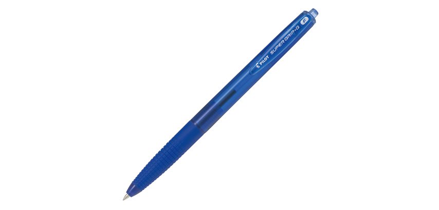 Pilot Super Grip G Blue Clip-on retractable ballpoint pen Fine 12 pc(s)