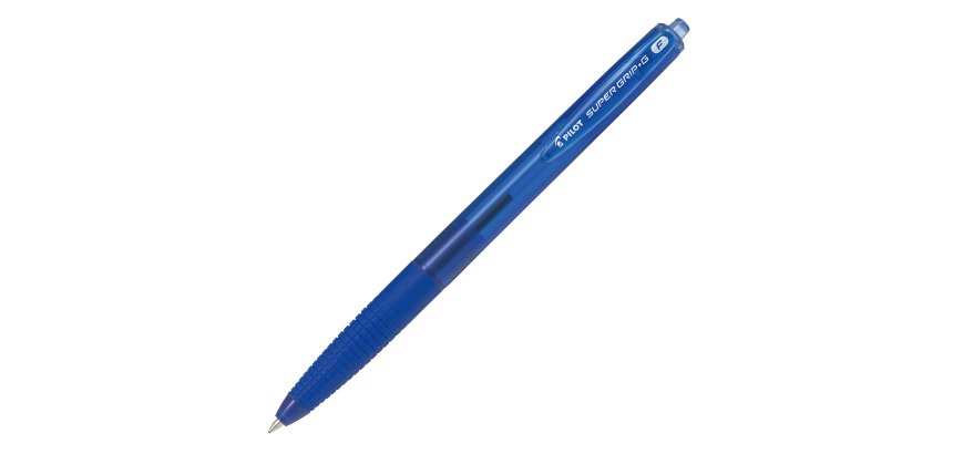 Pilot Super Grip G Blue Clip-on retractable ballpoint pen Fine 12 pc(s)