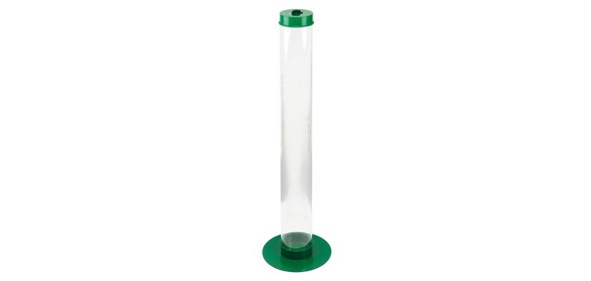 Contenitore da terra per batterie esauste - 27x100 cm - 10 L - trasparente - Medial