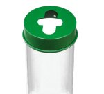 Contenitore da terra per batterie esauste - 27x100 cm - 10 L - trasparente - Medial