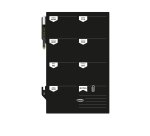 Lavagna da parete Weekplanner - 30 x 45 cm - nero - Securit