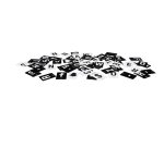 Kit Letter Shelf - mensola porta messaggi Teak + 169 tessere (lettere e numeri) - Securit
