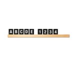 Kit Letter Shelf - mensola porta messaggi nera + 169 tessere (lettere e numeri) - Securit
