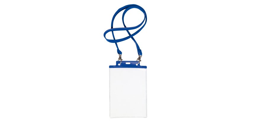 Portanome Pass 7 St M - cordoncino blu - 15 x 21 cm (A5) - blu - Sei Rota - conf. 10 pezzi