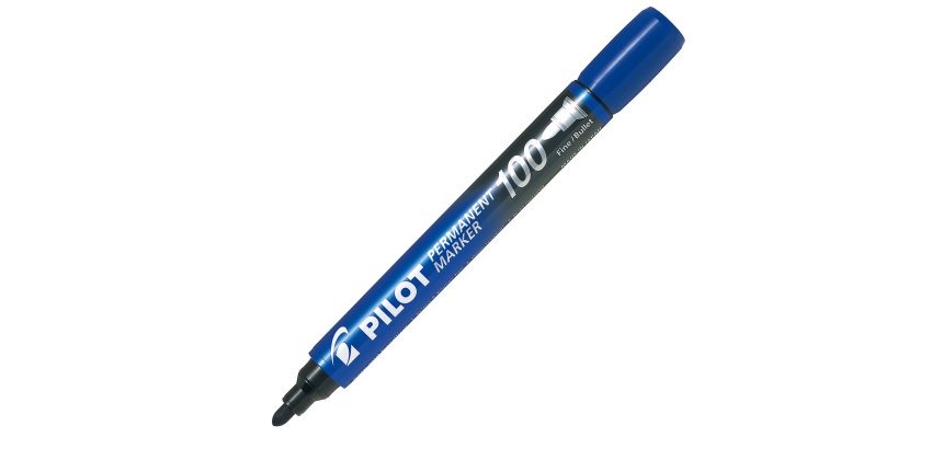 Pilot SCA-100-L permanent marker Bullet tip Blue