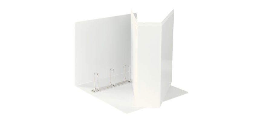 Raccoglitore personalizzabile Display - 22 x 30 cm - 4 anelli quadri 65 mm - bianco - Esselte