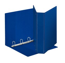 Raccoglitore personalizzabile Display - 4 anelli a D 50 mm - dorso 7,1 cm - 22x30 cm - blu - Esselte