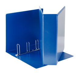Raccoglitore personalizzabile Display - 4 anelli quadri 65 mm - dorso 8,5 cm - 22x30 cm - blu - Esselte