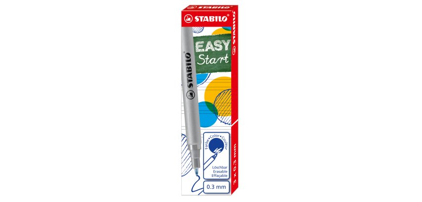 Refill per penna sferografica ergonomica Easyoriginal - punta fine - blu - Stabilo - scatola  3 pezzi