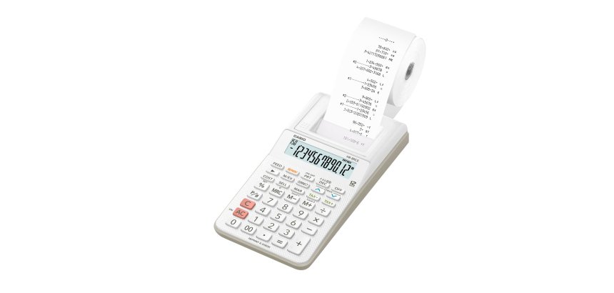 Calcolatrice scrivente HR-8RCE - 12 cifre - 8,2 x 10,2 x 23,9 cm - bianco - Casio