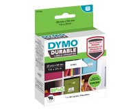 DYMO Authentic LabelWriter Durable Labels | 25mm x 54mm | White Poly | 160 Self-Adhesive Labels | High-Performance | For LabelWriter Label Makers