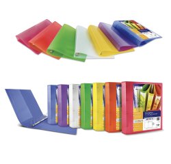 Raccoglitore personalizzabile Myto TI - 4 anelli a D 17 mm - dorso 2,5 cm - 22x30 cm - colori assortiti - Sei Rota