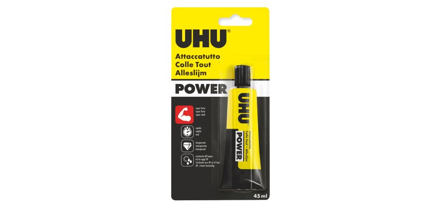 Colla attaccatutto Power - 45 ml - trasparente - UHU