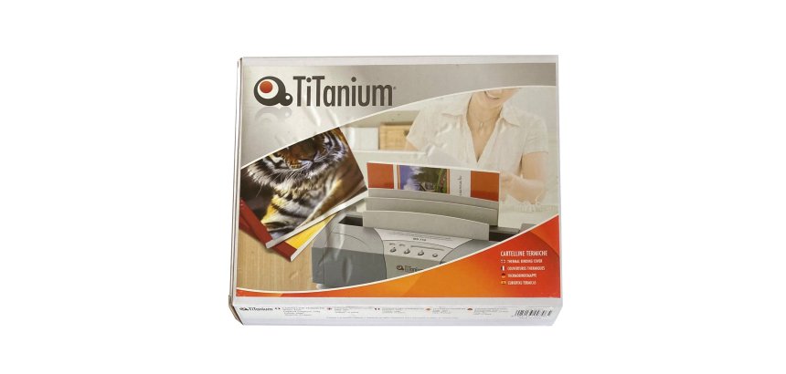 Cartelline termiche Grain - 6 mm - rosso - Titanium - scatola 25 pezzi