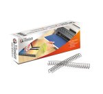 Dorsi spirale - metallo - 34 anelli passo 3:1 - 11 mm - silver - Titanium - scatola 50 pezzi