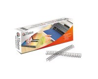 Dorsi spirale - metallo - 34 anelli passo 3:1 - 12 mm - silver - Titanium - scatola 50 pezzi