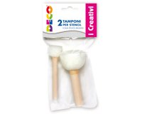 Tampone in spugna per stencil - ø 2- 4 cm - Deco - blister 2 pezzi