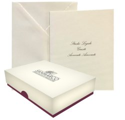 Scatola 50 biglietti partecipazione a libro + busta Regina - Kartos
