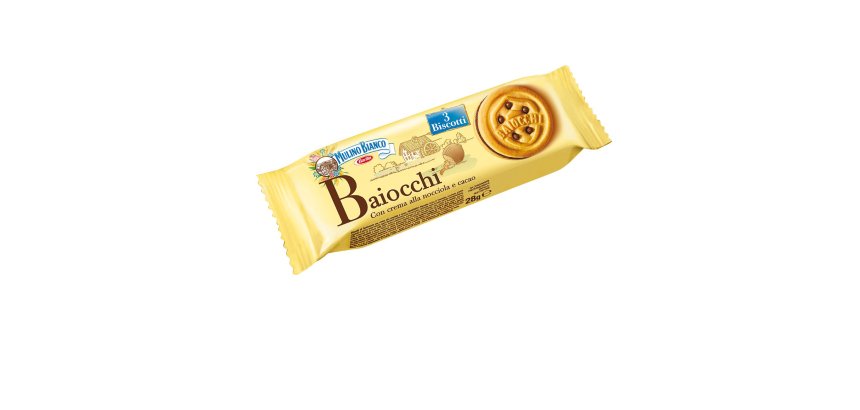 Baiocchi - Mulino Bianco - monoporzione con 3 biscotti da 28 gr