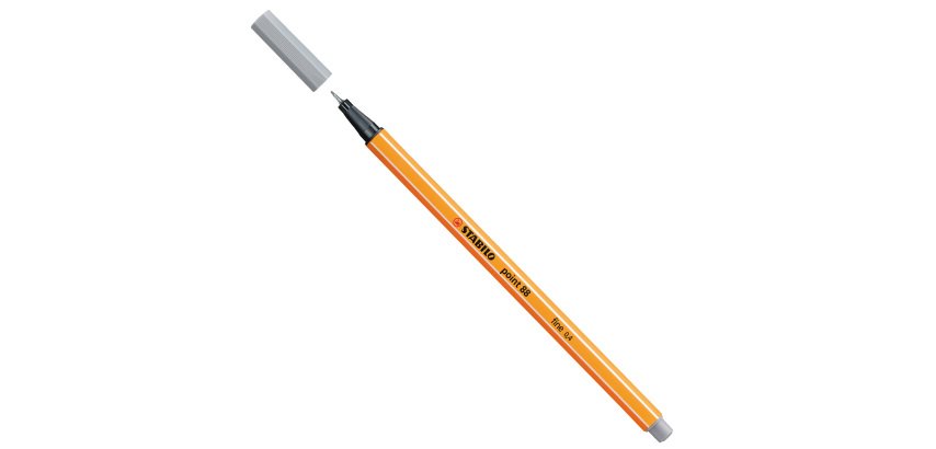 Fineliner Point 88 - tratto 0,4 mm - grigio medio 95 - Stabilo