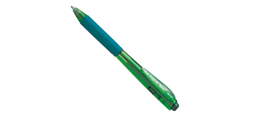 Penna a sfera a scatto Feel It Wow! - punta 1,0 mm - verde - Pentel