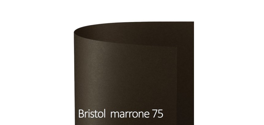 Cartoncino Bristol Color - 70 x 100 cm - 200 gr - marrone 75 - Favini - conf. 10 pezzi