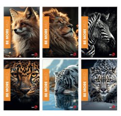 Maxiquaderno Be More Wild - A4 - 1 rigo c/margine - 36+2 fogli - 100gr - BM