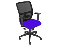 Seduta operativa ergonomica Kemper A - braccioli regolabili - blu - Unisit