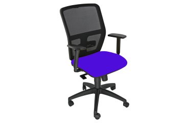 Seduta operativa ergonomica Kemper A - braccioli regolabili - blu - Unisit