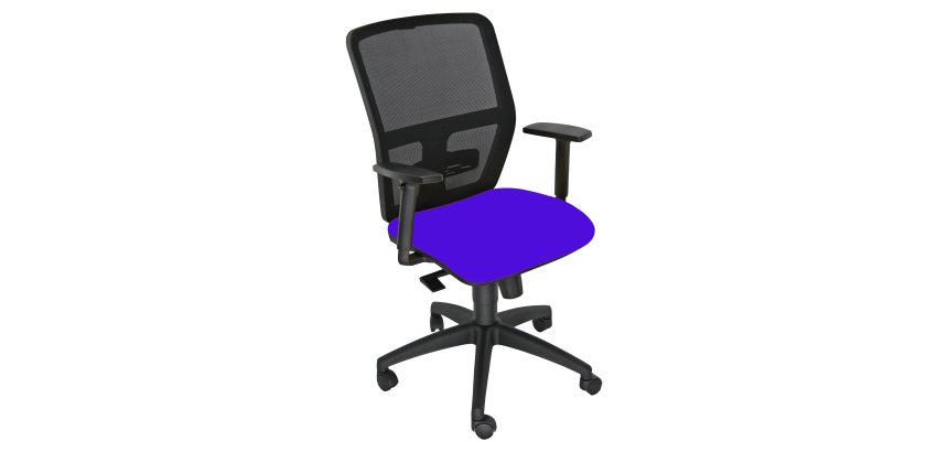 Seduta operativa ergonomica Kemper A - braccioli regolabili - blu - Unisit