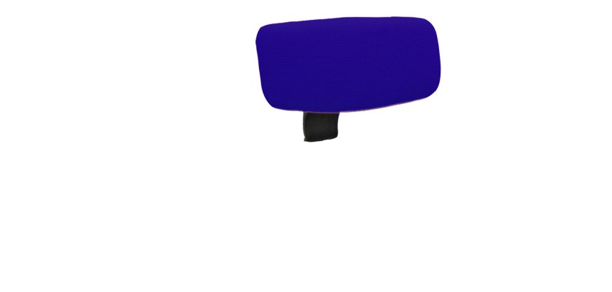 Poggiatesta per seduta ergonomica Kemper A - blu - Unisit