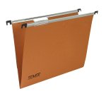 Cartella sospesa Silver - cassetto - interasse 33 cm - fondo V - 31,2 x 25 cm -  arancio - Bertesi