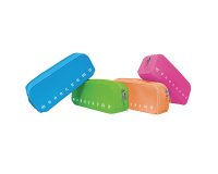 Bustina silicone Soft Touch Monocromo - 80x200x60 mm - colori assortiti fluo - Pigna