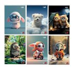 Maxiquaderno Cute fantasia - A4 - 5mm c/margine - 40+2 fogli - 80gr - BM