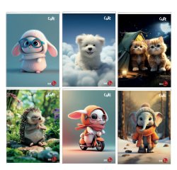 Maxiquaderno Cute fantasia - A4 - 40+2 fogli - 80gr - 5mm c/margine - BM