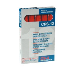 Caricatori CRS6 - 210 punti 12 mm - capacità massima 80 fogli - rosso - Iternet - conf. 5 pezzi