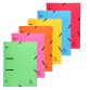 Europa Elasticated Pressboard 3 Flap Folder Punchy A4 - Assorted colours