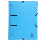 Europa Elasticated Pressboard 3 Flap Folder Punchy A4 - Assorted colours
