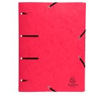 Europa Elasticated Pressboard 3 Flap Folder Punchy A4 - Assorted colours