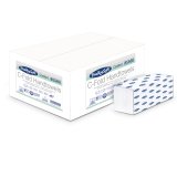 Asciugamani piegati a C Comfort - 2 veli - goffratura micro - 18 gr - 23 x 31 cm - bianco - BulkySoft - conf. 153 pezzi
