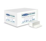 Asciugamani piegati a V Comfort - 2 veli - goffratura micro - 17 gr - 21x21 cm - bianco - BulkySoft - conf. 210 pezzi