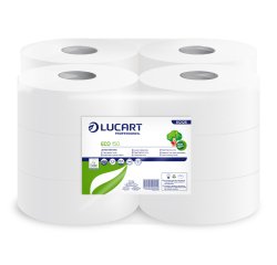 Carta igienica Eco Mini Jumbo - 2 veli - 15 gr - diametro 18 cm - 9,1 cm x 150 mt - Lucart
