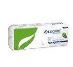 Carta igienica Eco - 200 strappi -  2 veli - 16,5 gr - diametro 11 cm - 9,8 cm x 24 mt - Lucart - pacco 10 rotoli