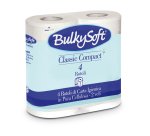 Carta igienica Classic - 2 veli - 16 gr - 10 cm x 52,5 mt - diametro 11,5 cm - 500 strappi - BulkySoft - pacco 4 rotoli