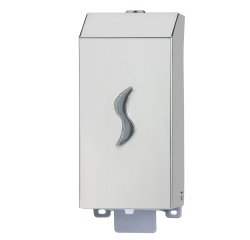 Dispenser sapone liquido Brinox  - 9,5x10,5x22,5 cm - capacità 0,5 L - acciaio inox - Medial