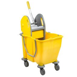 Carrello per pulizie Pressduo - 30 L - 60 x 36 x 82 cm - giallo - Medial International