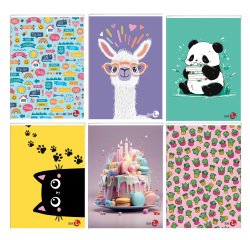 Maxiquaderno Bambina fantasia - A4 - 40+2 fogli - 80gr - 5mm c/margine - BM