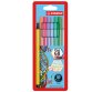 Pennarelli Pen 68 - colori assortiti pastello - Stabilo - busta 8 pezzi