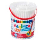 Pennarelli Joy - punta fine - colori assortiti - Carioca - Barattolo 100 pezzi